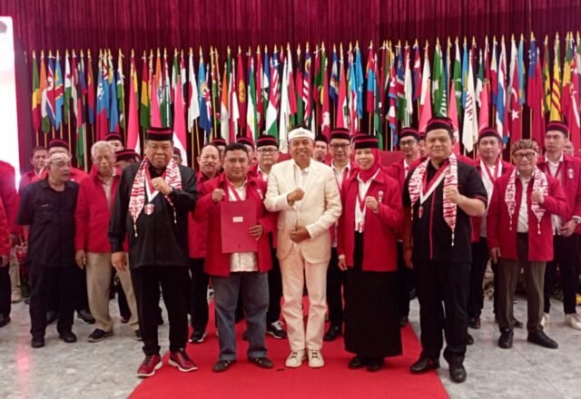Pengukuhan kepengurusan PA GMNI Jawa Barat masa bakti 2026–2031 di Gedung Merdeka, Kota Bandung, Sabtu (24/10/2026).
